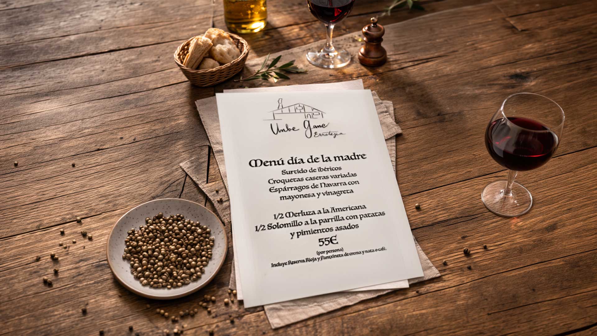 Menú día de la madre